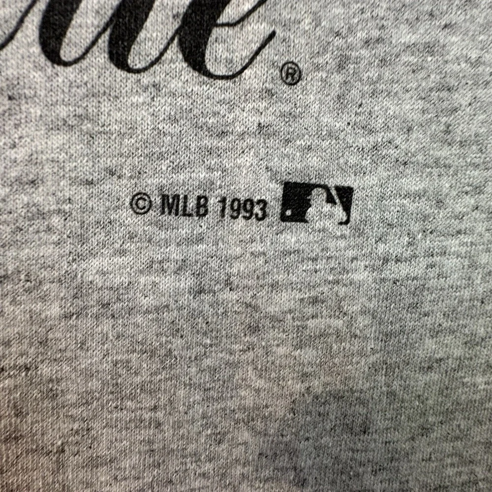 VTG Jostens Men's XL Gray NWT 1993 Colorado Rockies MLB Deadstock T Shirt